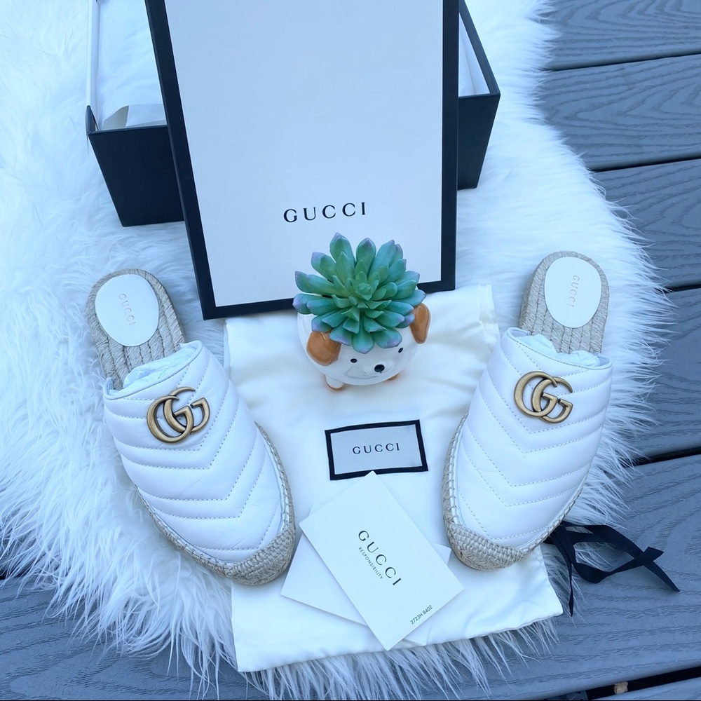 Gucci Leather Espadrilles